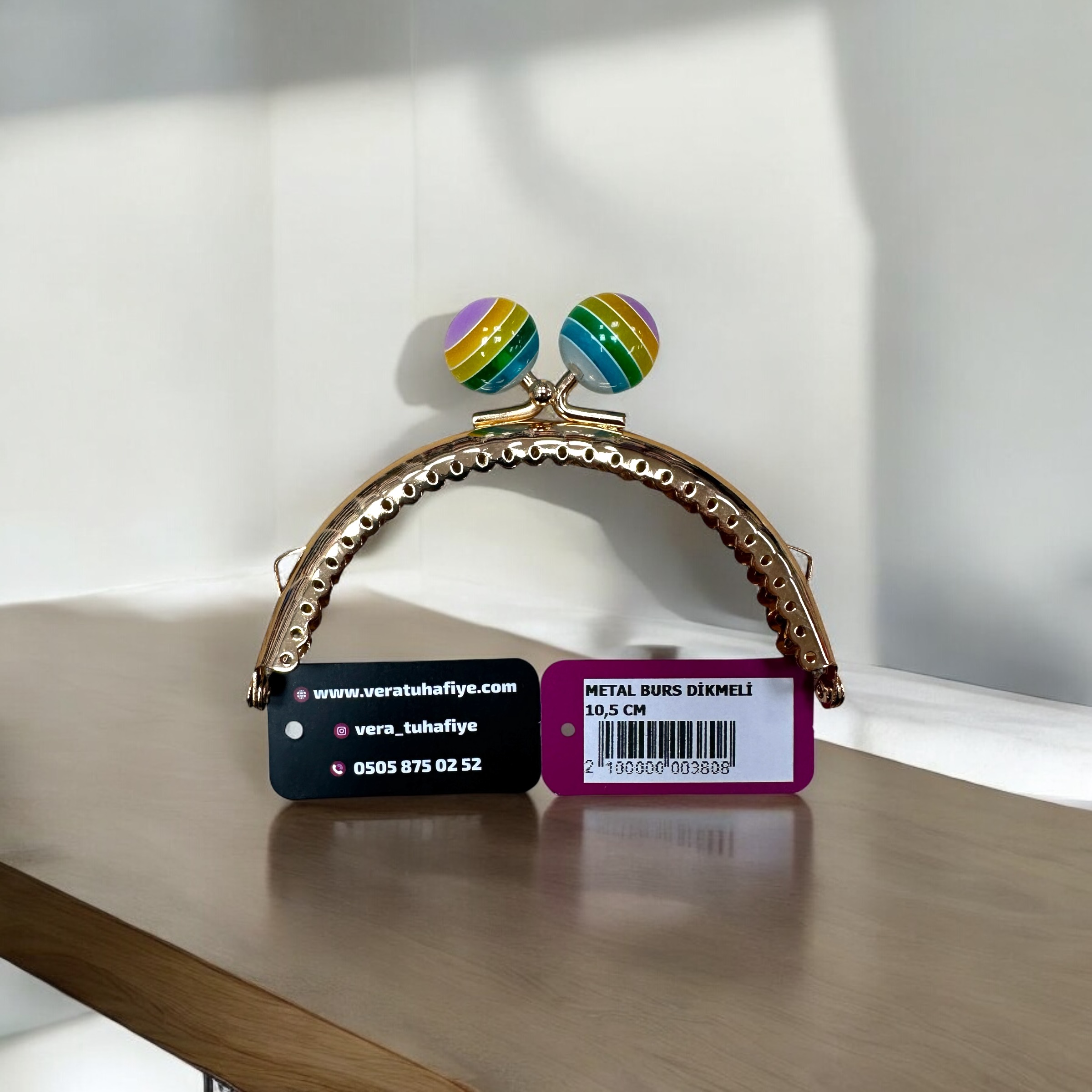 10.5 CM DİKMELİ BURS BONCUKLU